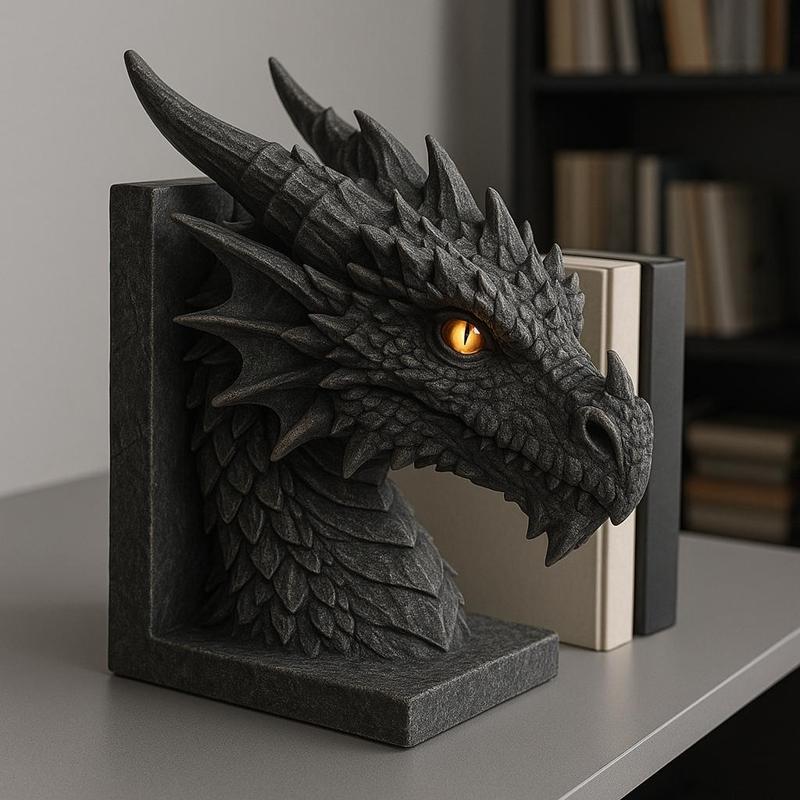 A unique decorative piece in the shape of a detailed dragon head 🐉