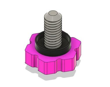 Height regulator star type 6 point M6 x 21 mm
