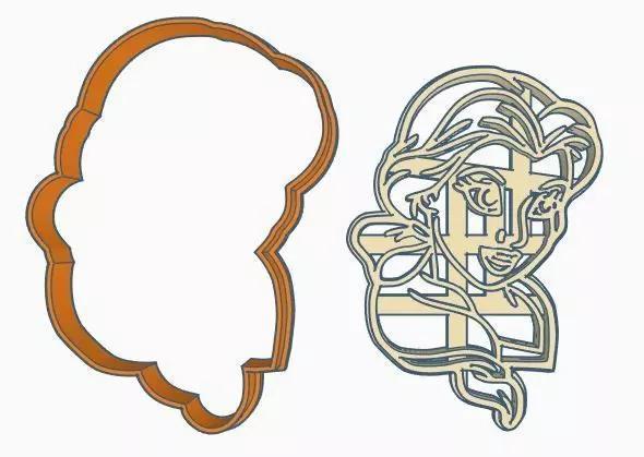 Beauty and the Beast Cookie Cutter Set