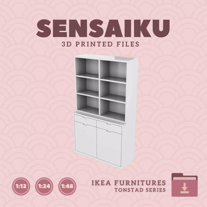 TONSTAD Combo 03 for Miniature Dollhouse - IKEA - 3D Print