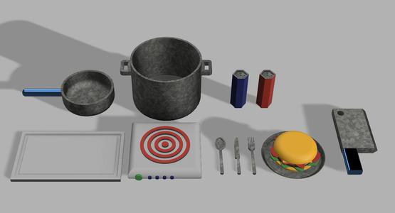 Small kitchen kit for the little ones in the house