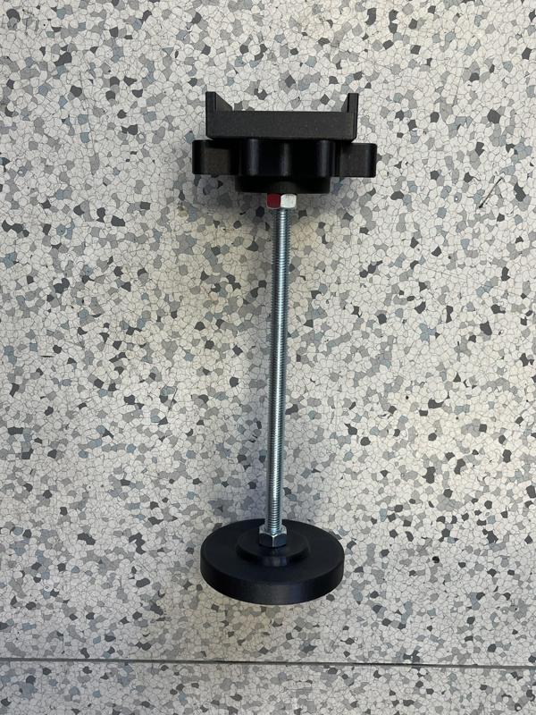 Support leg for bed, mattress slat - central leg