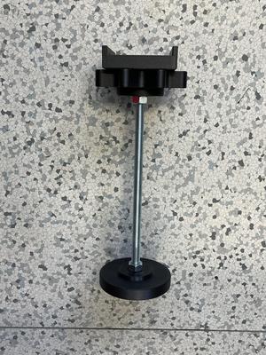 Support leg for bed, mattress slat - central leg