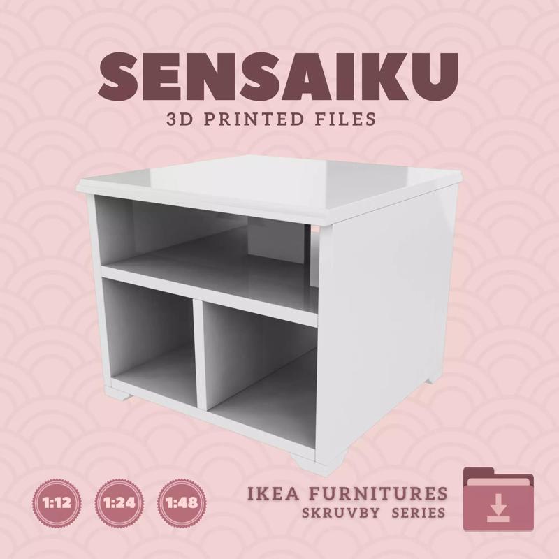 SKRUVBY Coffee Table for Miniature Dollhouse - IKEA - 3D Print