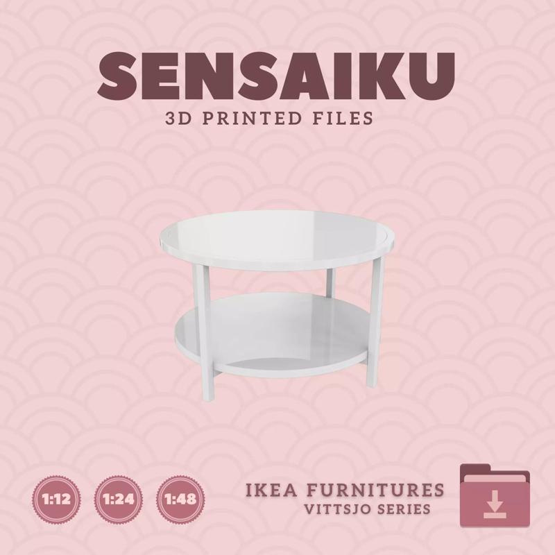 VITTSJO Coffee table for Miniature Dollhouse - IKEA - 3D Print