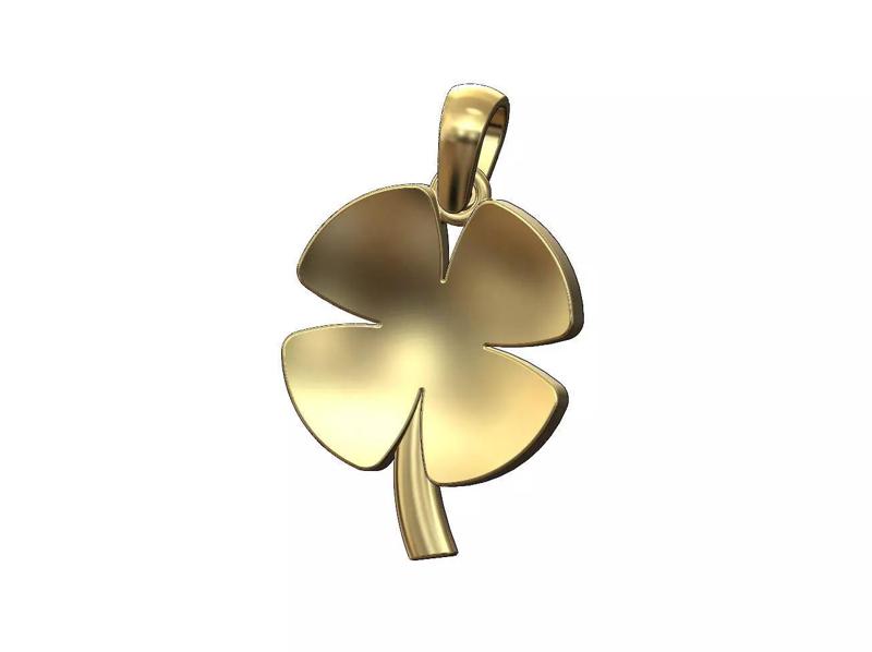 Simple clover pendant charm