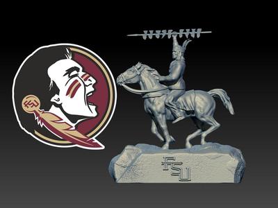 NCAA - Florida State Seminoles Masscot - 3d Print