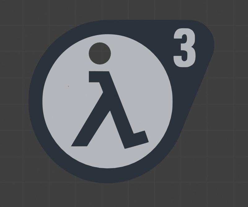 half life 3 keychain