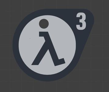 half life 3 keychain
