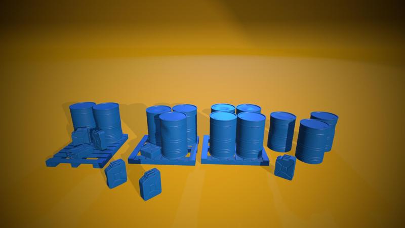 Oil drums and jerry Cans