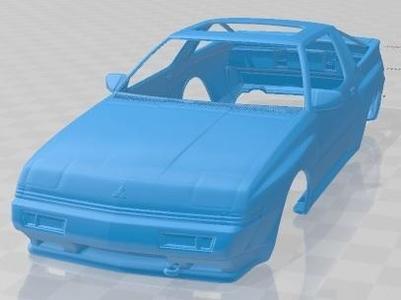 Mitsubishi Starion Race Printable Body Car