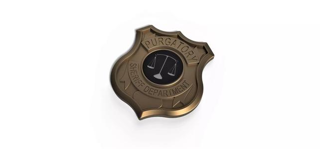 3D printable badge Purgatory Sheriff Department
