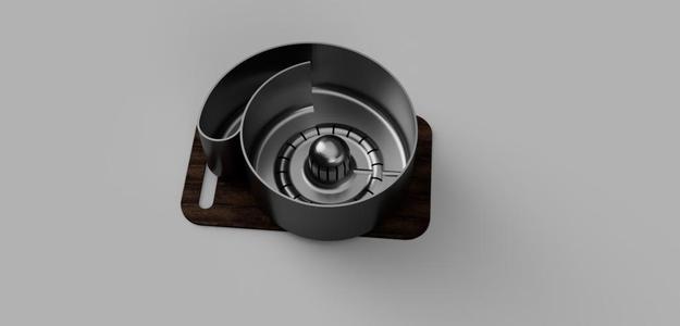 REMIX - Rotating Colander with 50% to 75% Water Drainage on Bottom Face