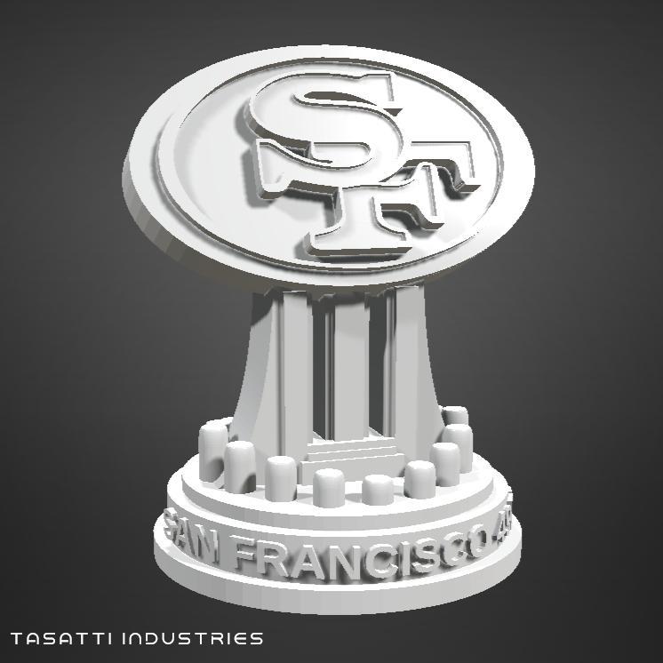 NFL San Francisco 49ers Logo Trophy
