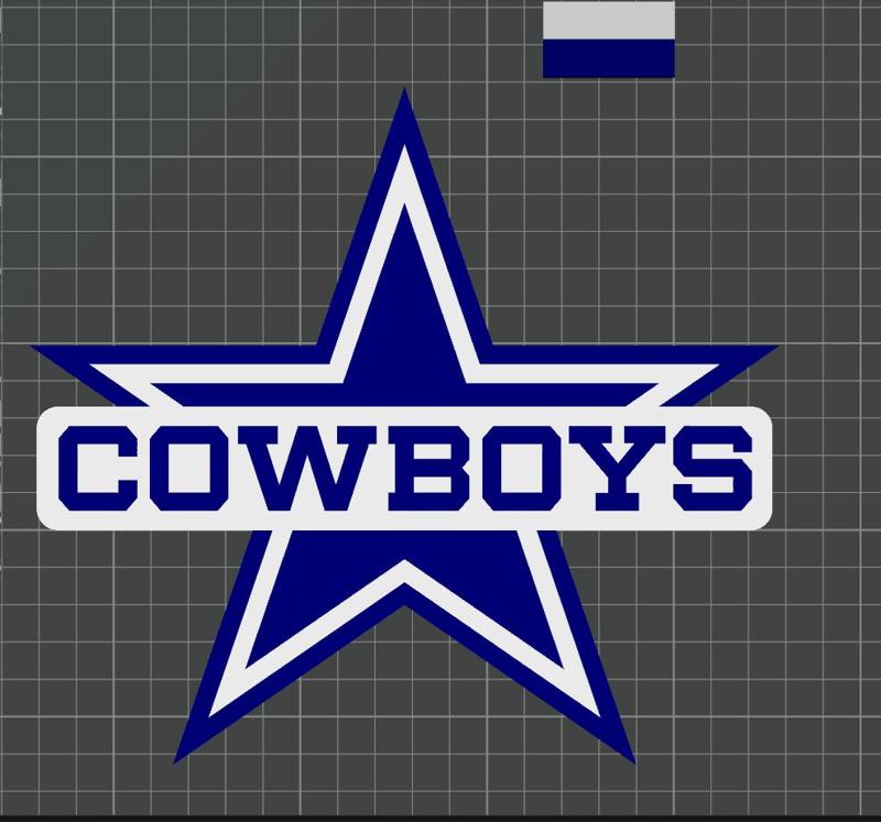 DALLAS COWBOYS MULTI-COLOR LIGHT BOX (.3MF)