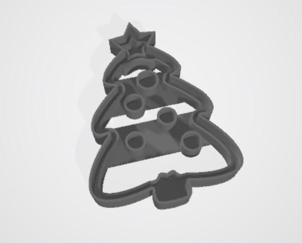 cortante galletita arbol de navidad // cutter cookie tree christmas