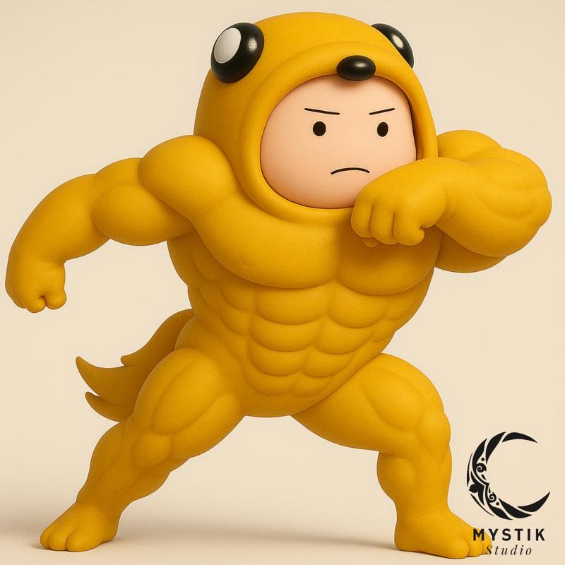 Finn Blowjob in Jake's Costume - Cartoon 3D Fanart