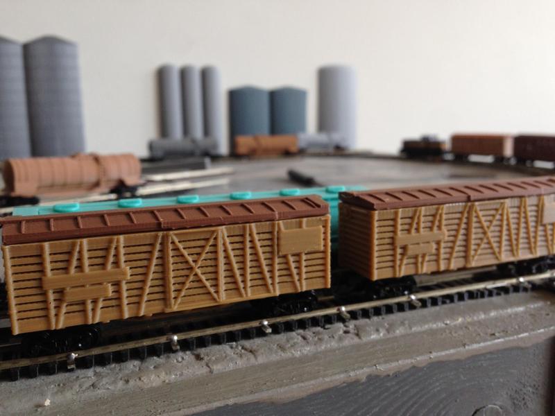 Stock Car N Scale Livestock Boxcar for Micro-Trains Couplers