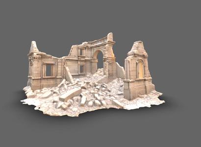 Destroyed Building