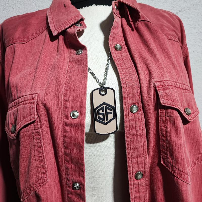 STREET FIGHTER NECKLACE ARMY TAG STYLE