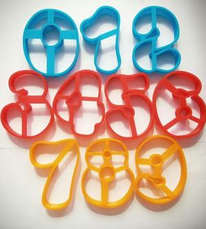Cookie Cutter set of numbers