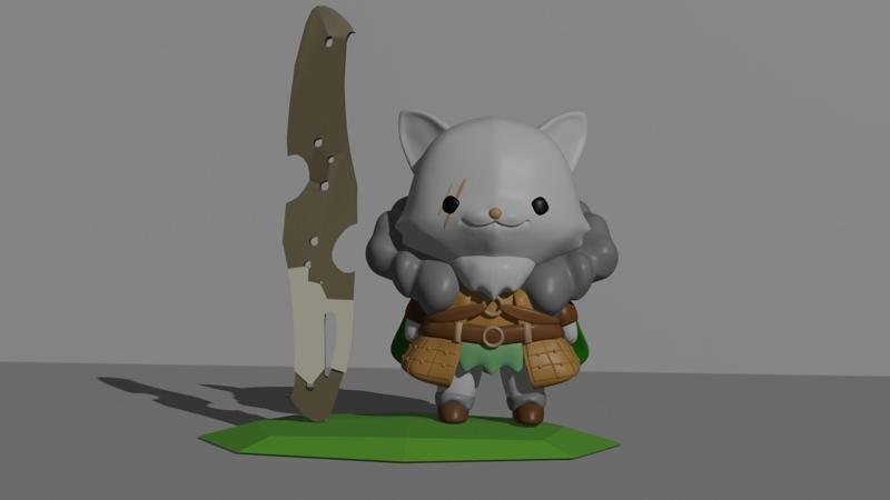 Athos Palico Chibi - Monster Hunter Wilds