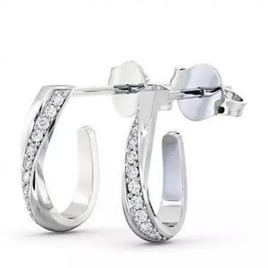 stl file diamond hoop earrings gold