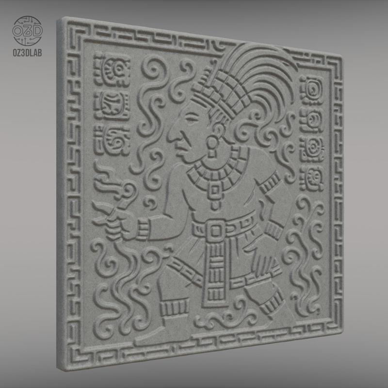TILE,TILE,PREHISPANIC PAINTING