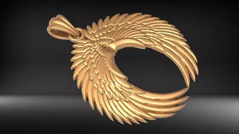 Angel Wings Pendant Charm Necklace Jewelry