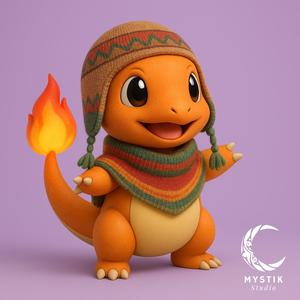 Andean Charmander - Pokémon STL Style Collectible Figure