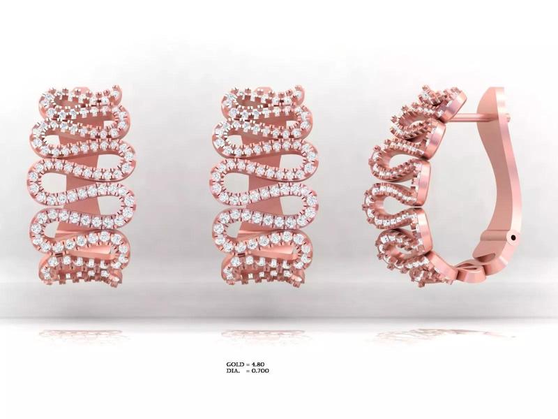 3d print snake earring