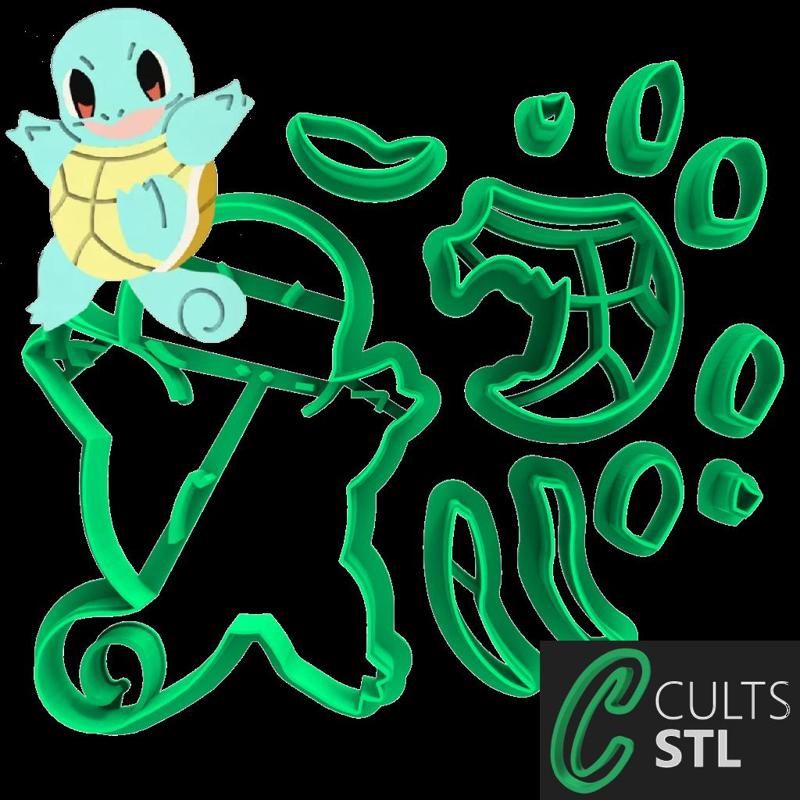 CORTADOR SQUIRTLE - POKEMON - 6cm