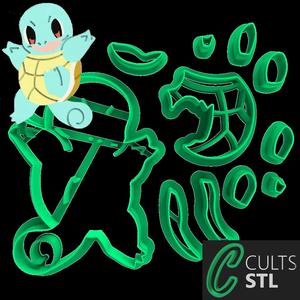 CORTADOR SQUIRTLE - POKEMON - 6cm