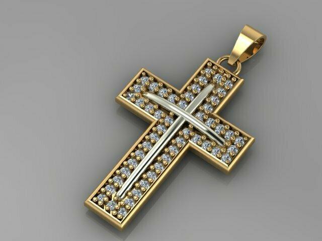 cross diamond pendant