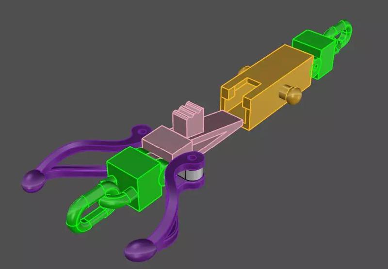 Bracelet lock clasp box 3D print model