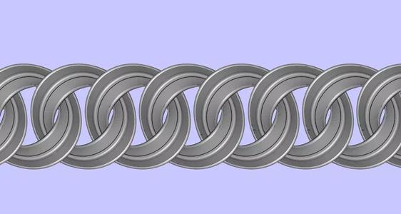 Unique Round Link Chain Necklace Hip Hop Jewelry