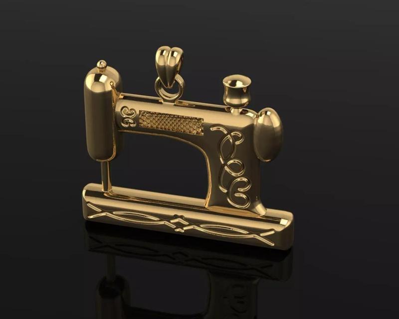sewing machine necklace