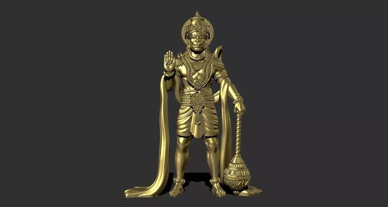 hanuman full 3d solid