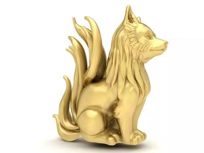 nine-tailed fox for jewelry 3701 hollow