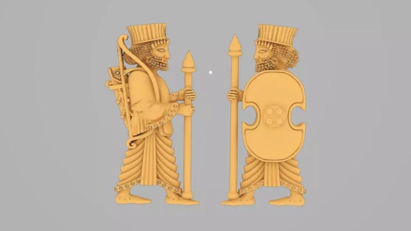 Assyrian soldiers gold
