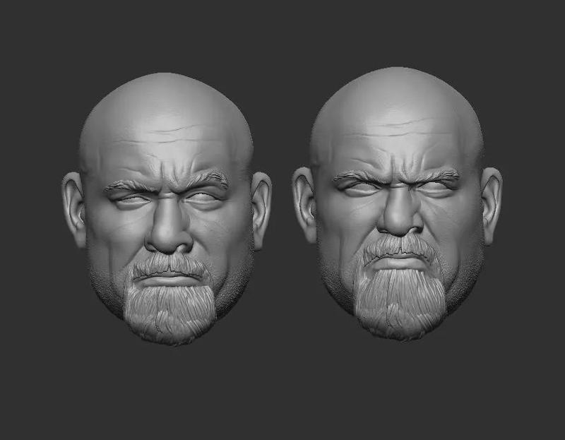 Goldberg - Headsculpt for Action Figures