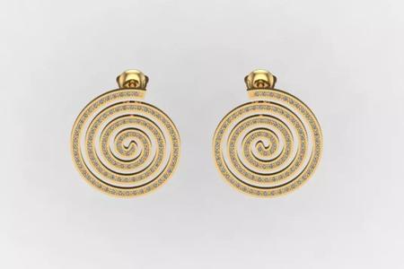 spiral earrings