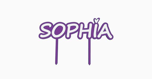 Sophia cake topper