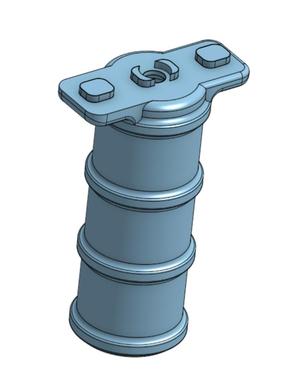 Vertical Foregrip - MLOK - Round 4 Rib with Smooth Texture