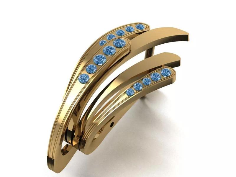 Diamond earring  456