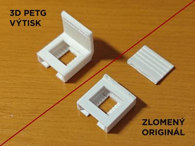 Háček na zavěšení rolety/aretaci struny - Fexi