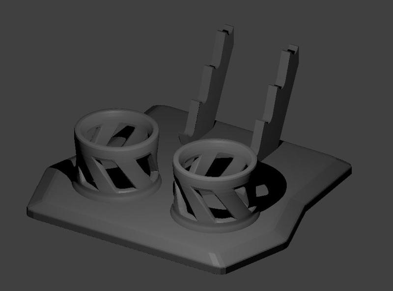 Dual dab carb stand with tool holder