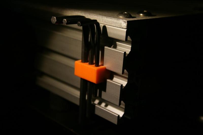 3 key hex wrench holder for t-slot