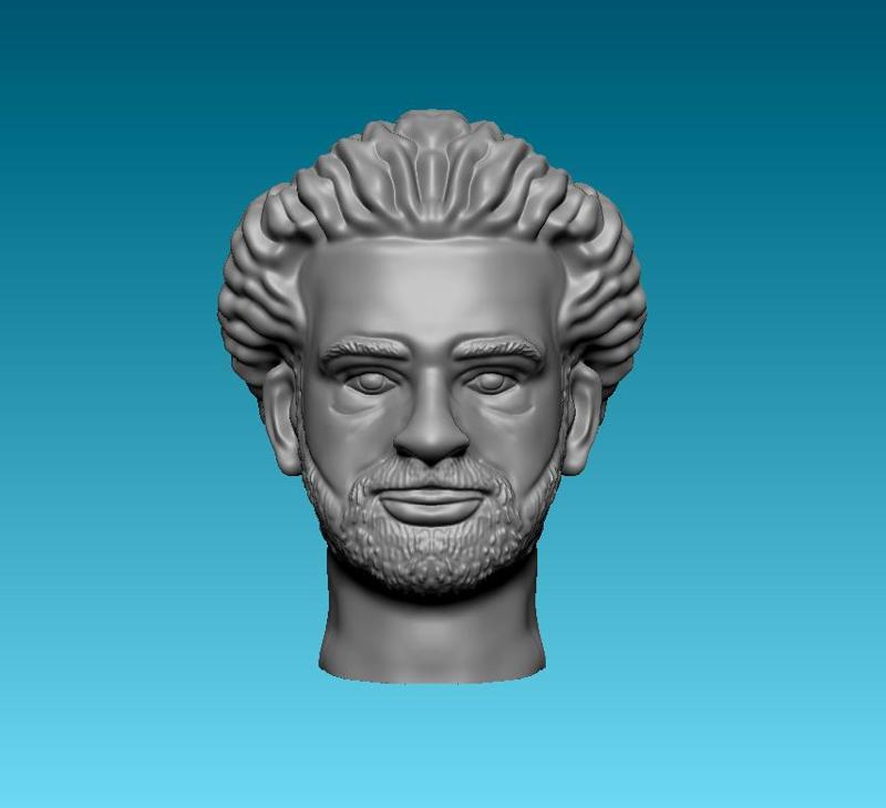 mohamed salah 1/6 scale head from Liverpool and Egypt