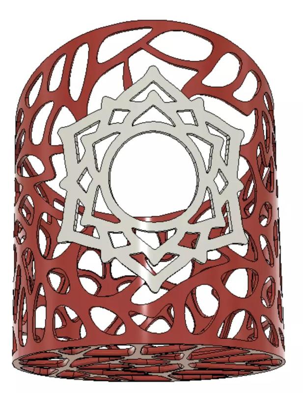 Crown Chakra Glass Vase Holder